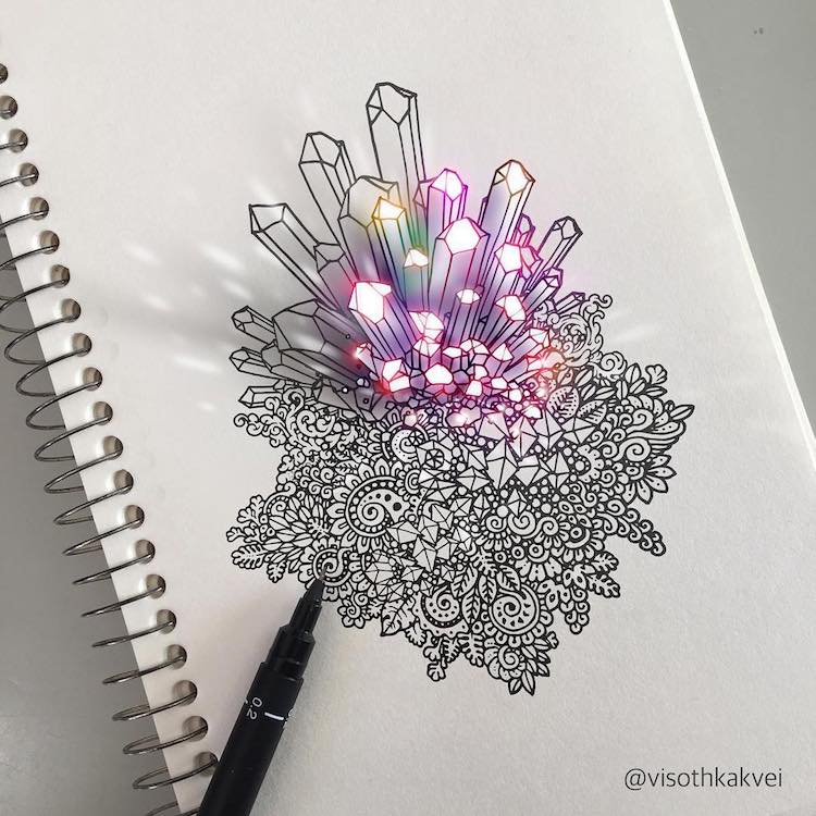 mymodernmet's tweet photo. Impossibly tiny doodles fill sketchbook pages with surreal optical illusions https://t.co/LoUwpOuoNe https://t.co/4x1618JPmN