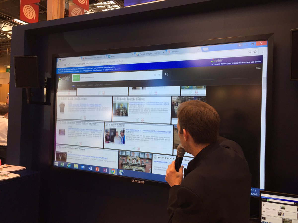 KPMGInnoLab's tweet photo. .@XaphirSearch : le moteur de recherche made in France qui révolutionne la requête web présenté par Eric Mathieu #vivatech #helloopenworld https://t.co/8jDbhgqj1l