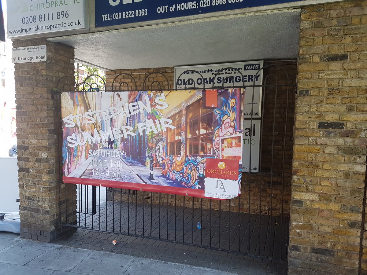PaulAlexanderUK's tweet photo. An amazing day at At Stephens in #Shepherdsbush sponsoring the event. Come and join and support local https://t.co/RjqzFOqclu
