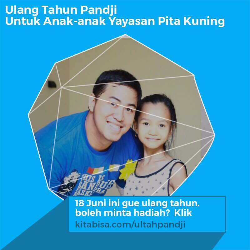 Hallooo...  Dihari ulang tahunnya @Pandji minta hadiah dari kalian untuk anak-anak @PitaKuning. Ikutan yuk