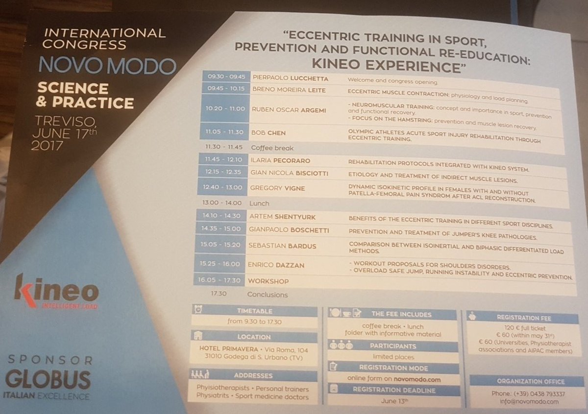BurghoutJan's tweet photo. Congres over eccentric training #isokinetics #kineosystem #eccentric https://t.co/wegpUGEx4W