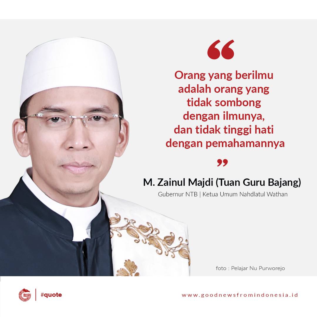 GNFI's tweet photo. [QUOTE] "Mencintai Indonesia adl ikut berperan menjadikan generasi muda menjadi orang2 kokoh imannya" -Tuan Guru Bajang #untukIndonesia https://t.co/by4UUv3y8p