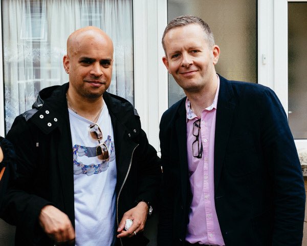 rayverma's tweet photo. Me &amp; @markstrippel, Head of progs for @1Xtra /@bbcasiannetwork, #BBCMusicDay pre-ceremonial for #SamZaman /#StateofBengal 
📸: @enamulhoque https://t.co/1CVJfU1Qpl