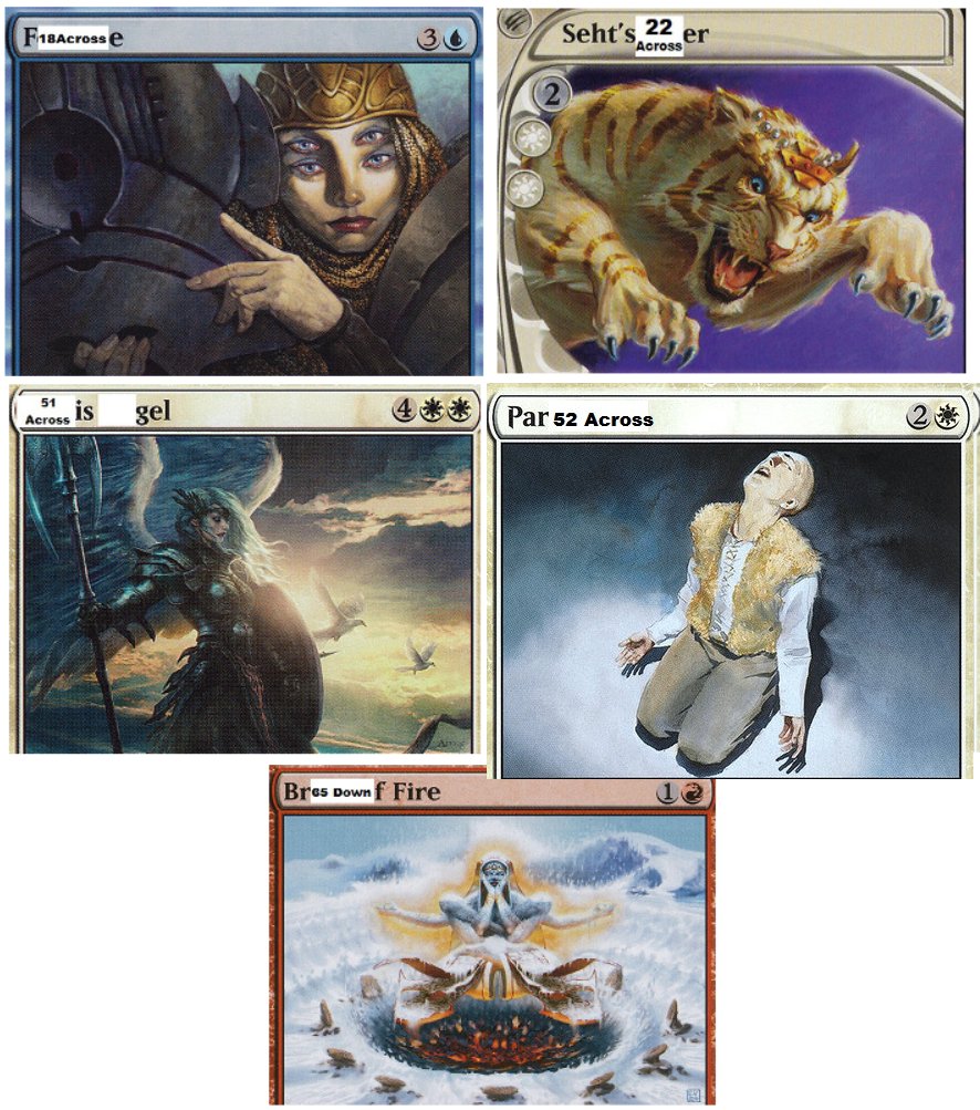 UnspokenRealmsP's tweet photo. For the #MTGZzz morning crew: a @wizards_magic Crossword puzzle with prizes if you complete! https://t.co/IaMODkEYc5