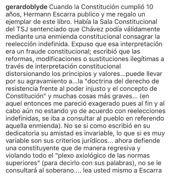 GerardoBlyde's tweet photo. Lo escrito, escrito queda Dr Escarrá https://t.co/NLg72hXguY