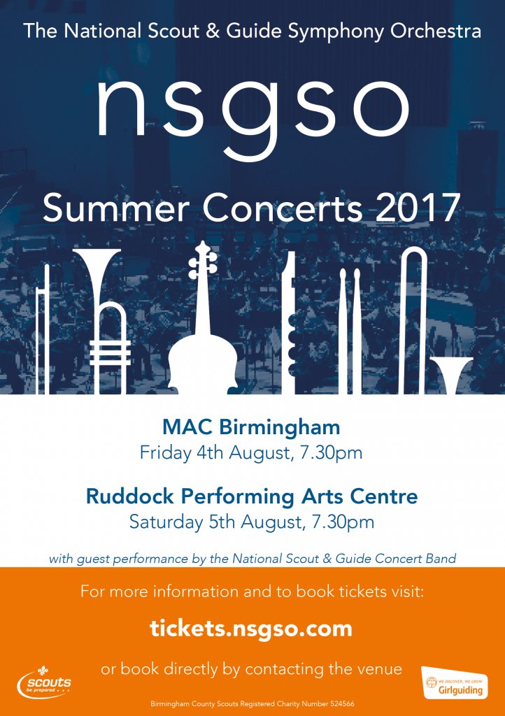 GirlguidingBham's tweet photo. Have you booked tickets to see @nsgso in Birmingham yet? They'll be looking sharp! #NotePunIntended https://t.co/g5sqpj8Hl9