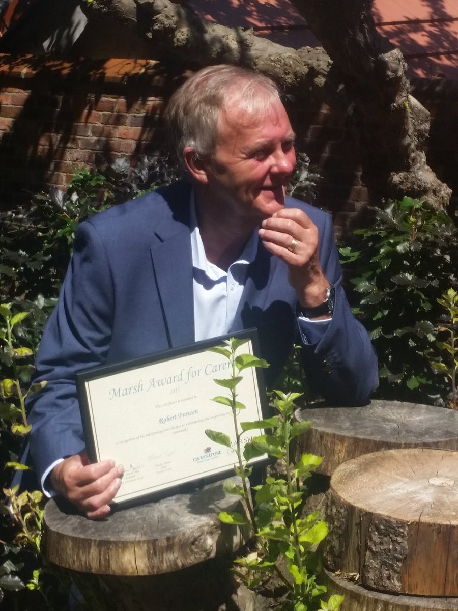Extremely proud of our <a href="/BlackpoolCarers/">Blackpool Carers Centre</a> Rob Frowen who was awarded Marsh Christian Trust Award for National Carer/Volunteer of the year.