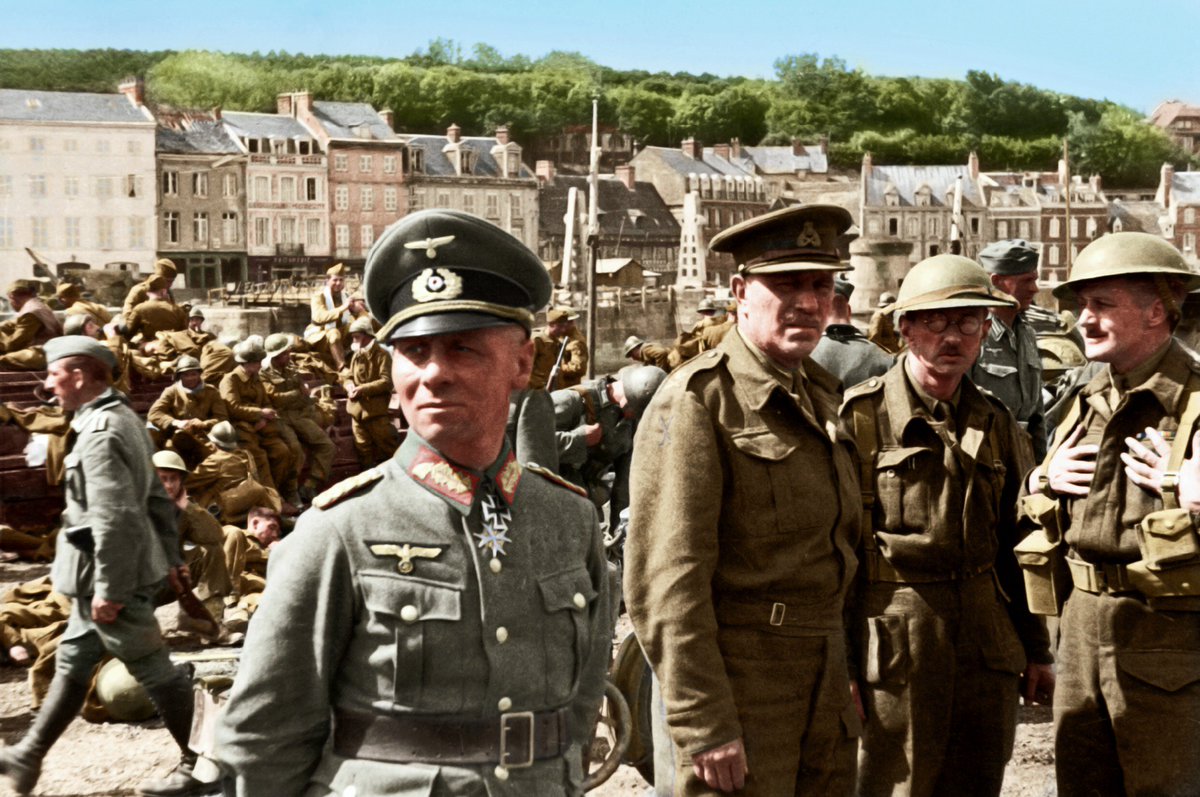 Rommel, with Major General Victor Fortune, of the 51st Highland Div., which...