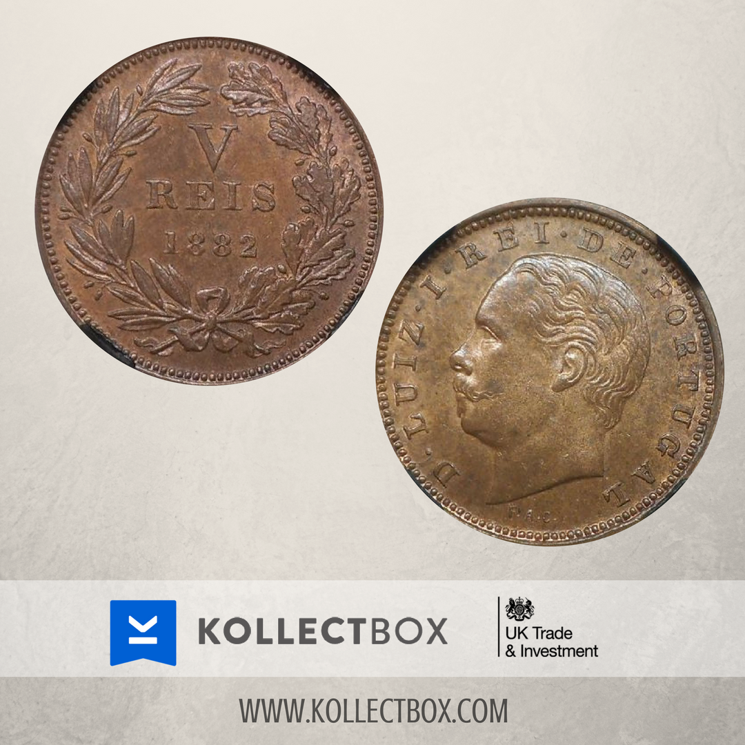 #PORTUGAL 1882 V REIS UNC
Visit 👉kollectbox.com 👈
#kollectbox #numismatic #coins #buycoins #numismatica #moedas #vreis #reis