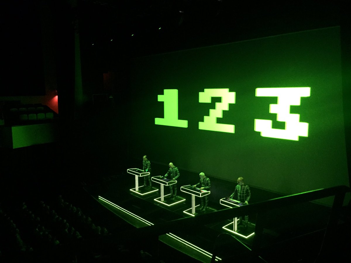 NeilMaggs2's tweet image. We have kicked off @Colston_Hall with @kraftwerk gig - bit trippy! #3D #Elecronica #Pioneers 🎹