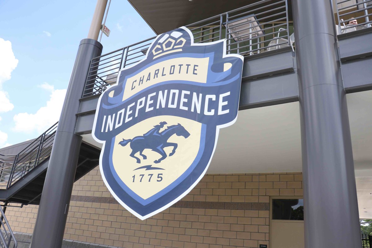 Independence's tweet photo. Busy setting up for tonight's game - who's coming out?
#WeAreCLT
#MovingToMatthews https://t.co/zx0x72HozQ
