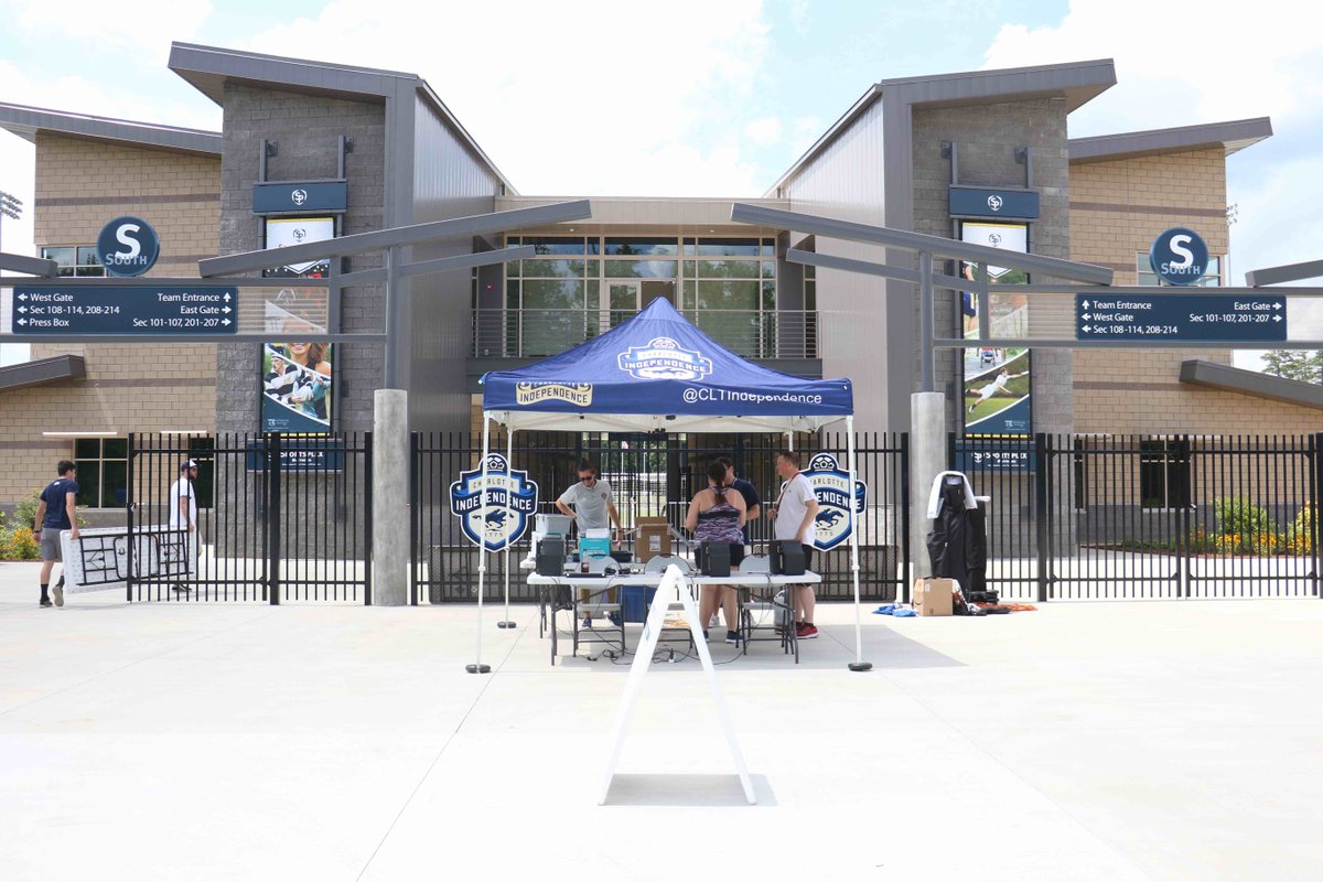 Independence's tweet photo. Busy setting up for tonight's game - who's coming out?
#WeAreCLT
#MovingToMatthews https://t.co/zx0x72HozQ