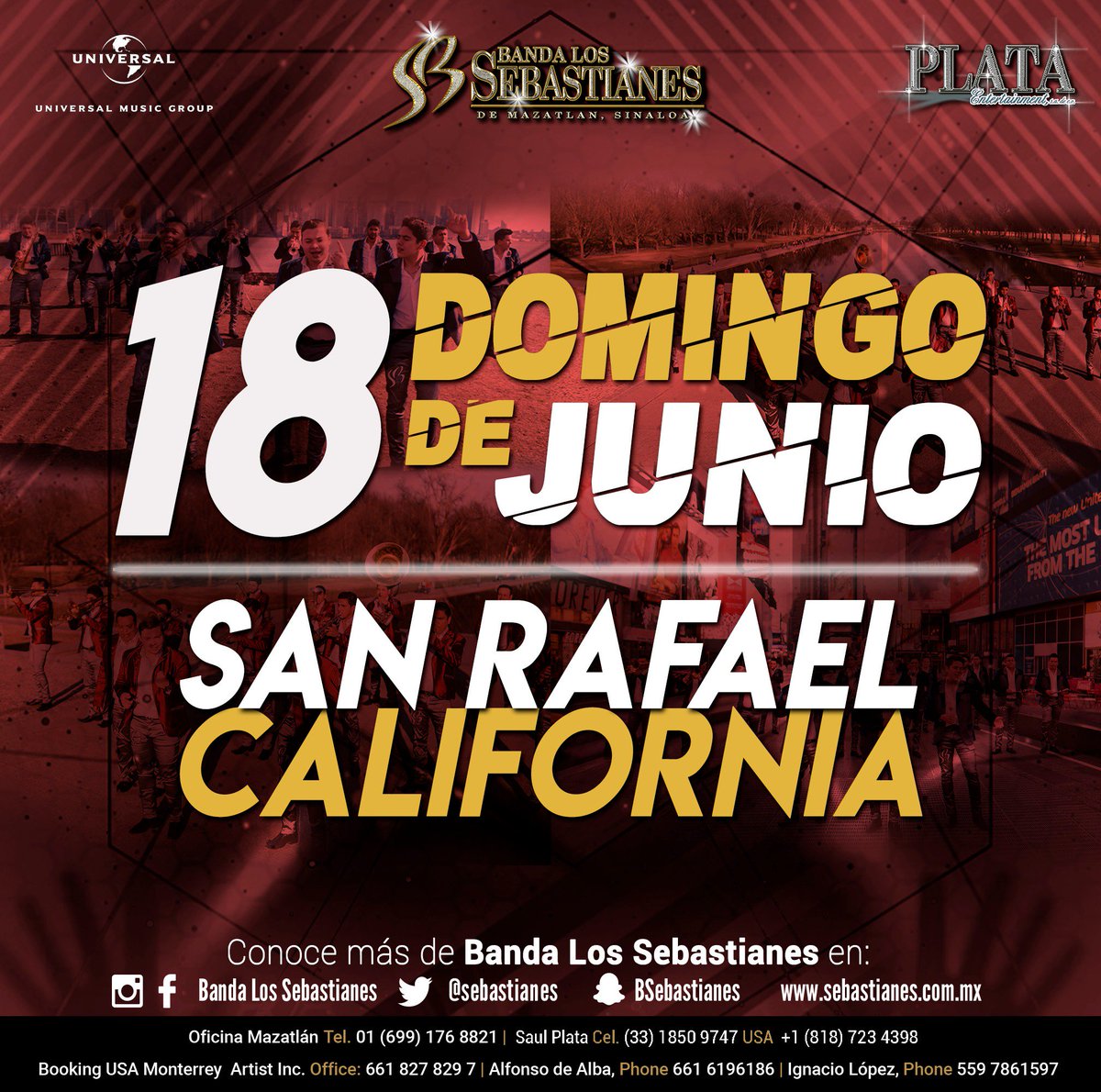 sebastianes's tweet photo. Mañana en #SanRafael #California en #GeorgesNightClub #Concierto2Horas no te lo puedes perder, ¡Te esperamos! #FierroPapa #Uyuyuyuyyyyy https://t.co/jhc0MJb0xv