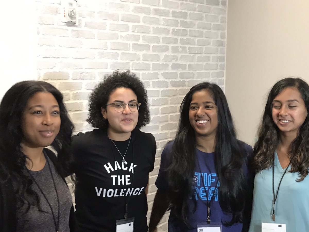 empowered2code's tweet image. A few @georgiatech students and #womencoders 2 #hacktheviolence 💻📲🎥interviews coming #stay tuned