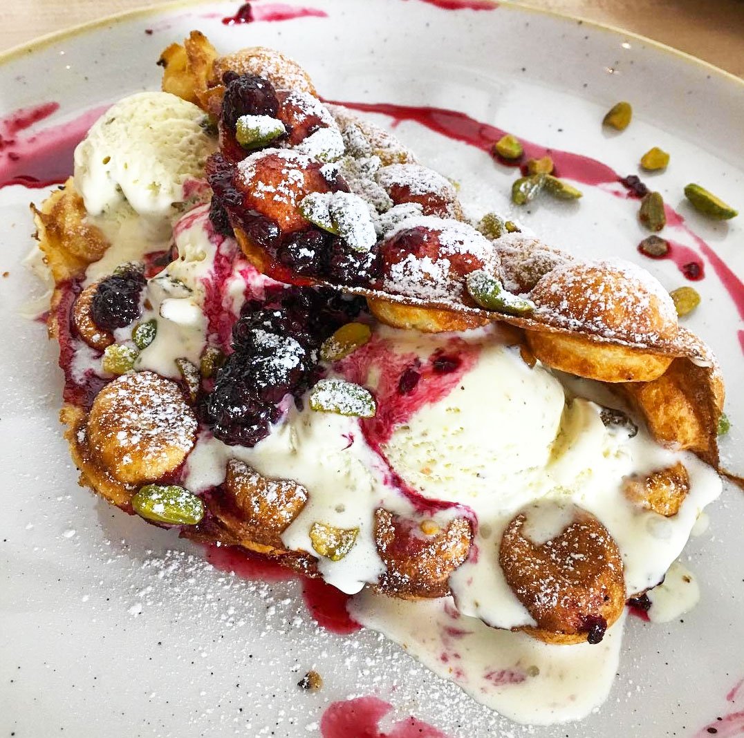 area_four's tweet photo. Looking for unique brunch options in Boston? Look no further! @EaterBoston​ listed our Hong Kong Waffle at #AreaFourBoston as a must try! https://t.co/wycEu9SW3y
