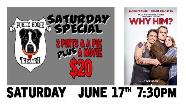PHTSac's tweet photo. Come on in outta the heat for our June Saturday Special. 2 Pints, A Pie (pizza of your choice) AND a movie, ONLY $20! #PHTDiesel #DateNight https://t.co/xZpeHY50TT