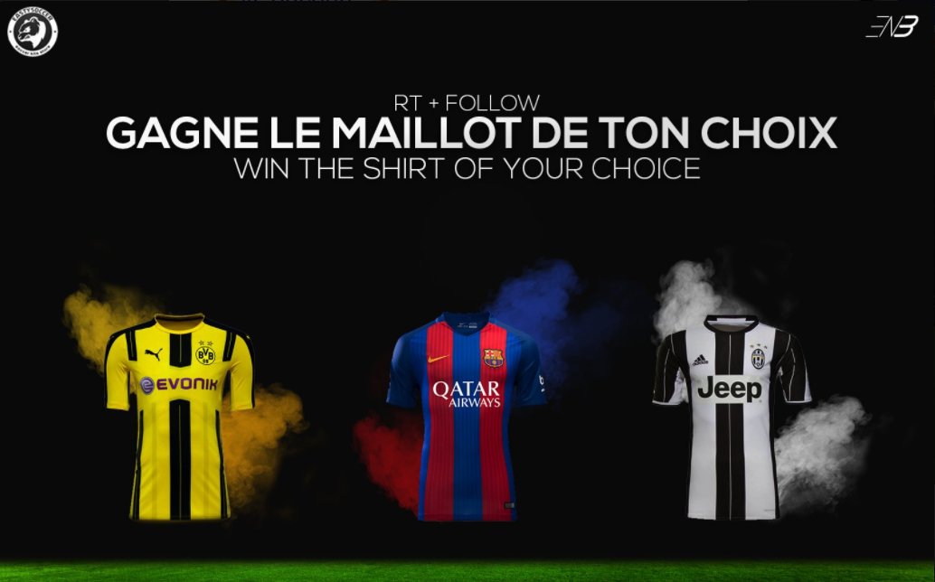 GameMixTreize's tweet photo. 🎁#Concours 🎁

🇫🇷 Gagne 3 Maillots De Ton Choix

⚽️ Code -10% : GMT10

🔥 #RT + #FOLLOW @EastySoccer &amp; @GameMixTreize 🔥

🍀 TAS: 25/06 🍀 https://t.co/UnuUjIFPIH