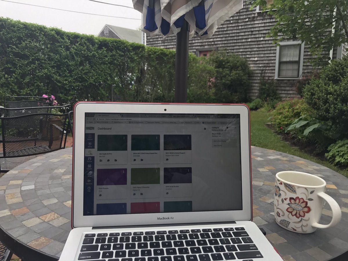 CoachAcAllen's tweet photo. Found a cool little spot on the patio to get some work done this morning! Getting the creative juices going! #plcplanning #extremeownership https://t.co/WoB7KQxItQ