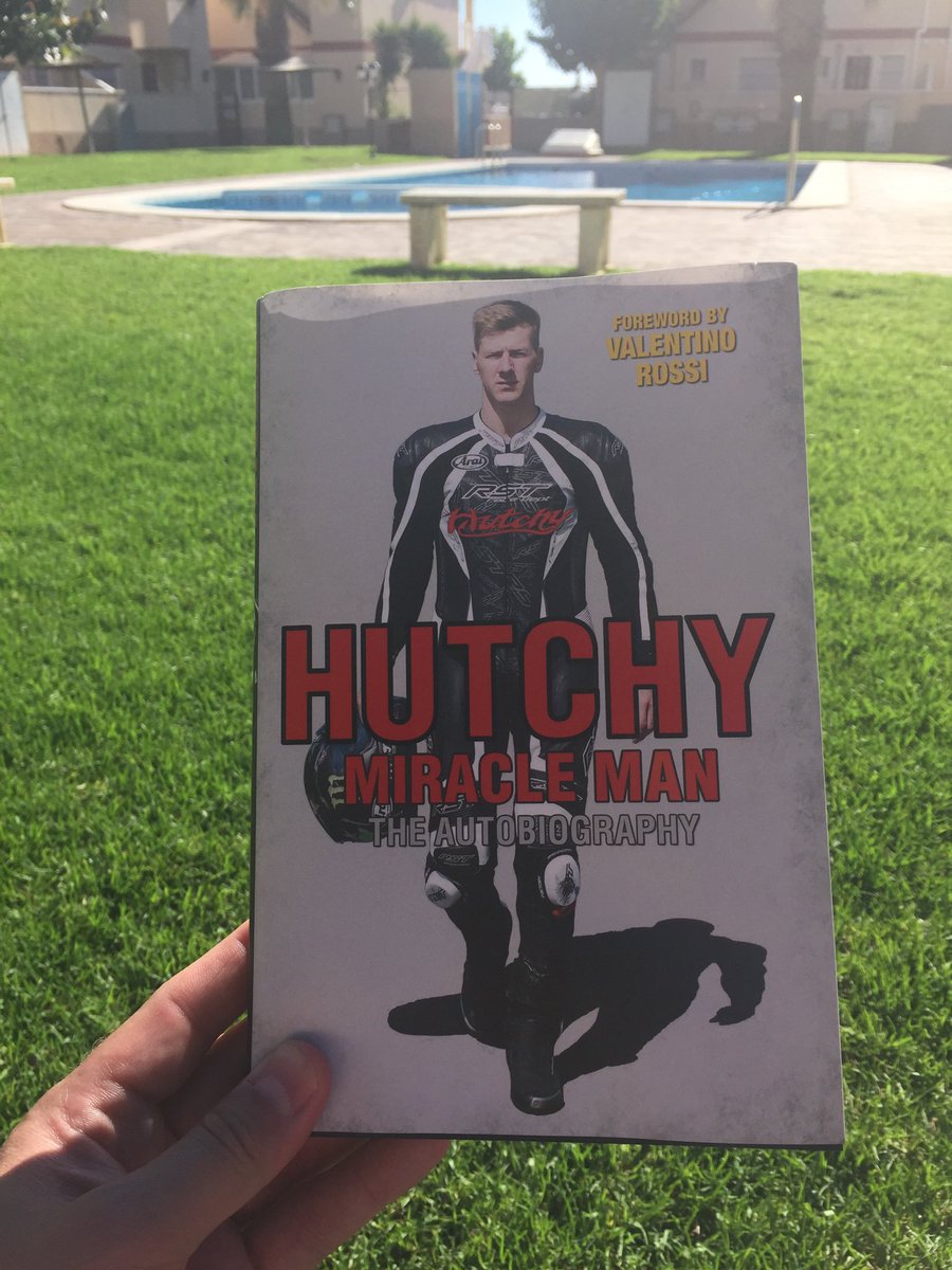 Robinson1980Js's tweet photo. Enjoyed my holiday read @tweethutchy 🏍🏆👍🏻... all the best for a speedy recovery https://t.co/Pu4GP6kyhU