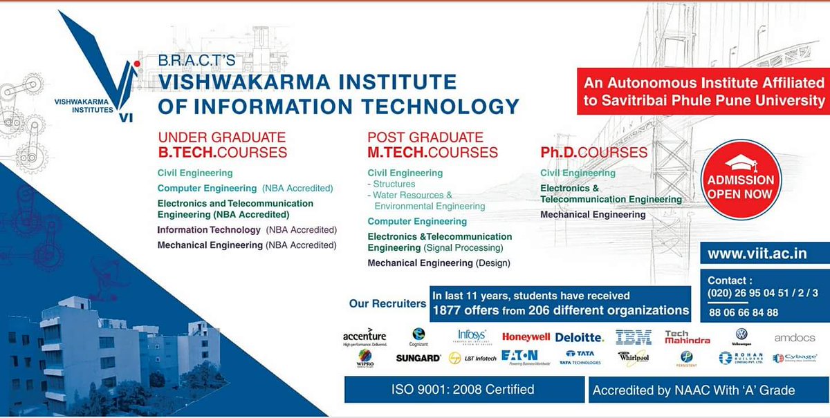 Naren_Kate's tweet photo. #Admissions #Open #now 4 #BTech #MTech #PhD #AUTONOMOUS #Courses @ #VIIT #Pune   
#Mechanical#Design #IT #EnTc #Computer #Civil #Engineering https://t.co/PM482E09Q4