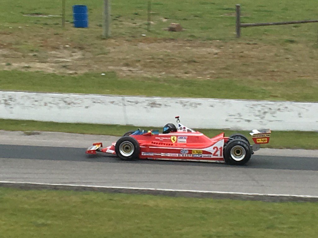 thomsonstudioF1's tweet photo. A #ferrari 312T running 4th at@CTMPOfficial this overcast Saturday morning #mastershistoricracing https://t.co/AwD6T5ssQP