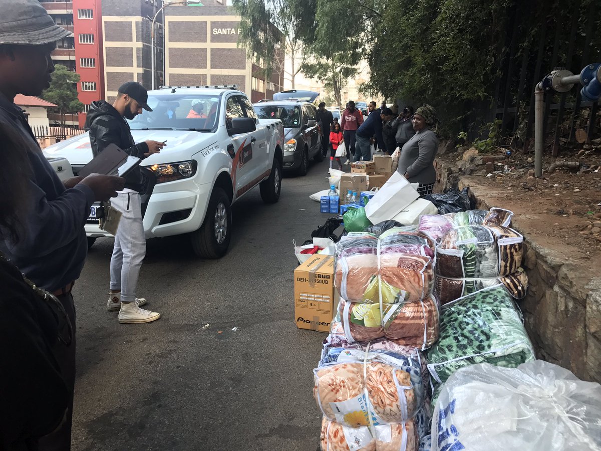 visiontactical's tweet photo. #VisionTactical & #OperationSA assisting victims of the fire in Berea! We thank the generous clients that opened their hearts. https://t.co/W8M5N8CS2H