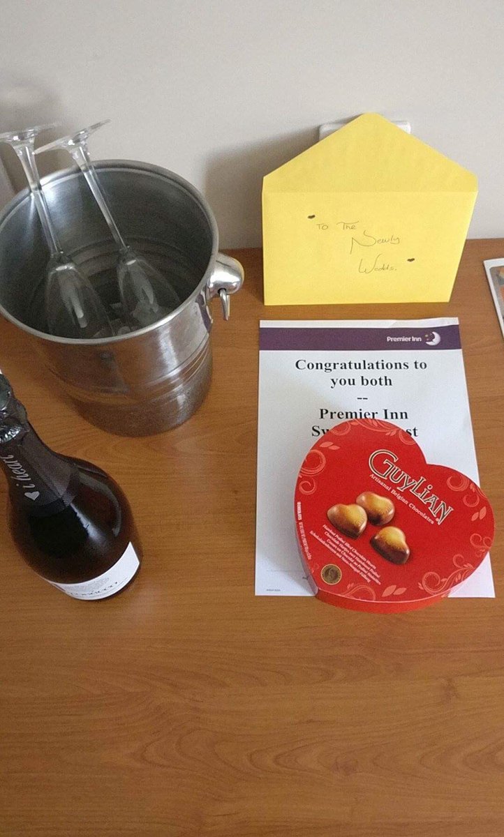 Just a little something for the newlyweds staying tonight congratulations enjoy. <a href="/SDEBDD/">simon ewins</a> <a href="/katesharpe69/">Kate Sharpe</a> <a href="/RikkiQuinlan/">RQPI</a> @WestisBestW4 💜🐡💯