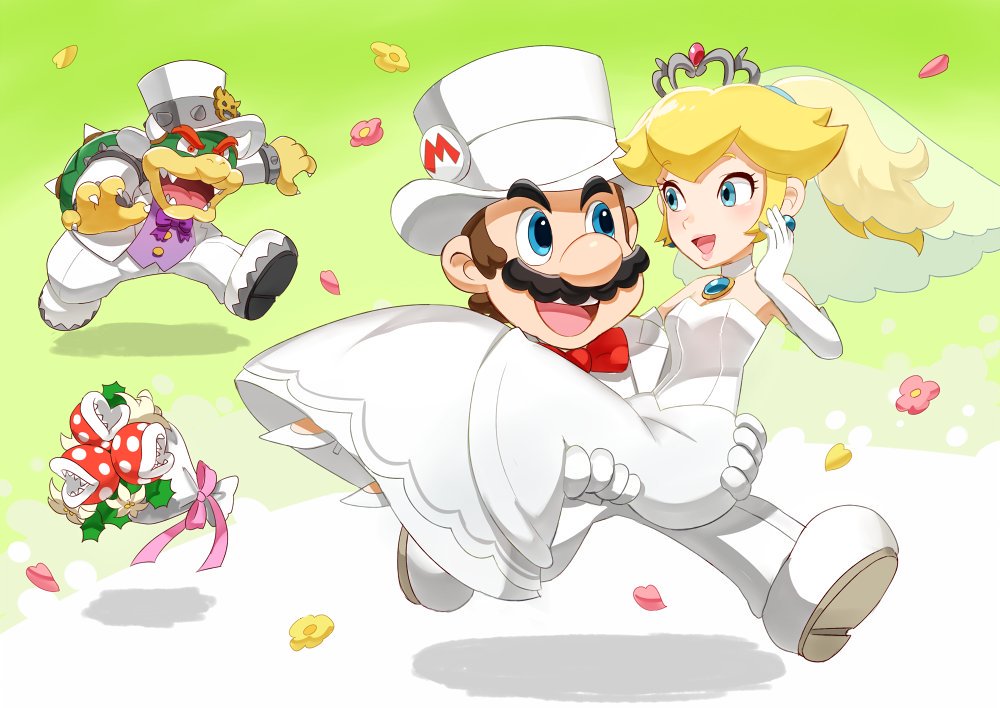 Nintendo Art! on Twitter: "Mario, the wedding crasher. 