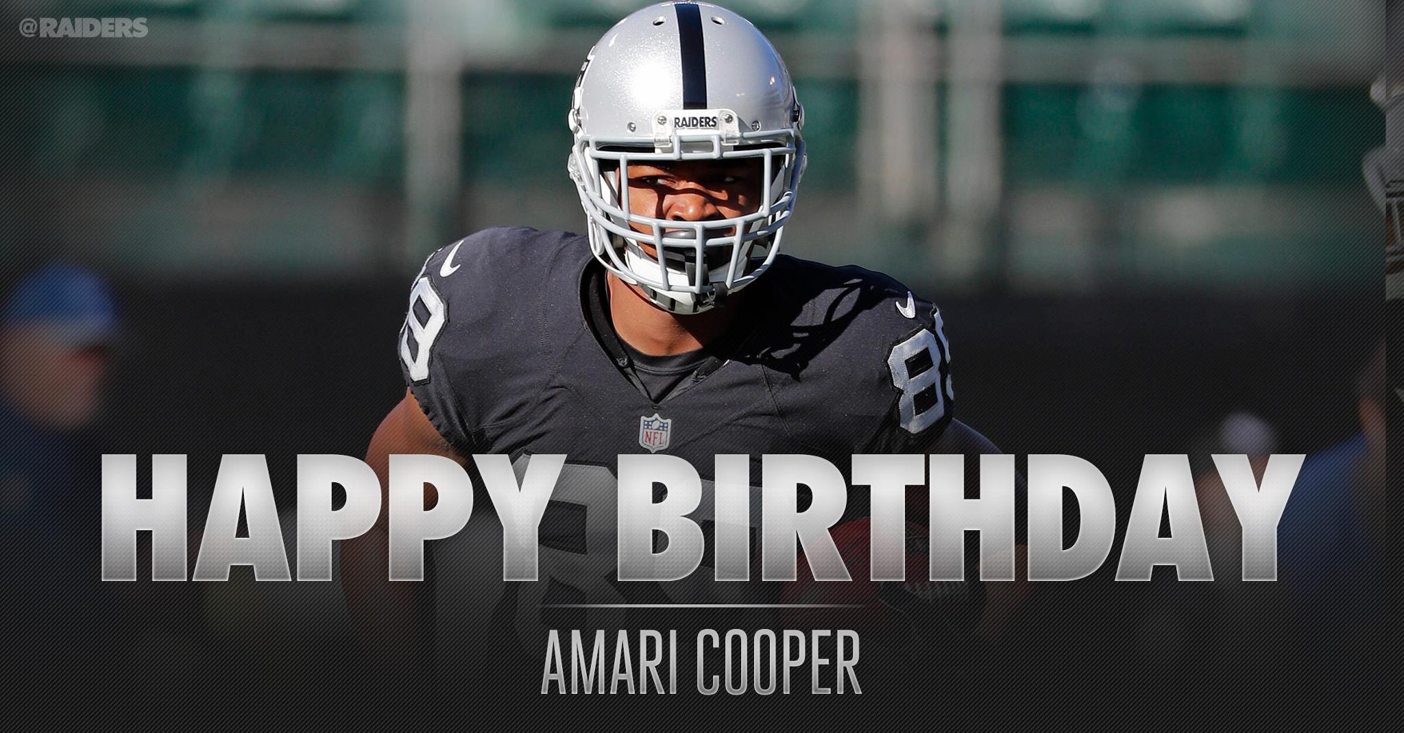 Happy Birthday to WR Amari Cooper! 