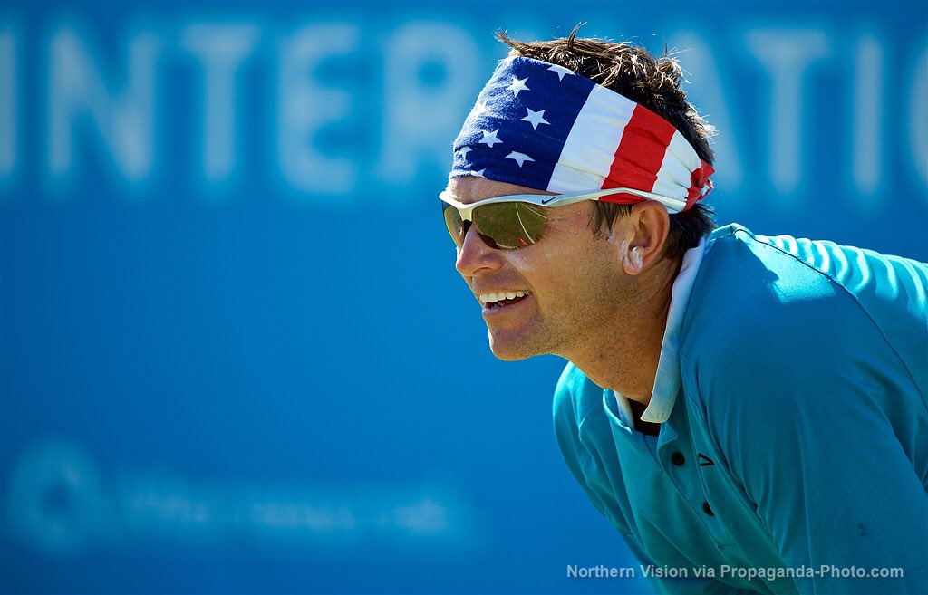 LiverpoolTennis's tweet photo. Robert Kendrick during our last match of Day Three! 🇺🇸🇺🇸 #LITT17 https://t.co/ABTRNqVtFV