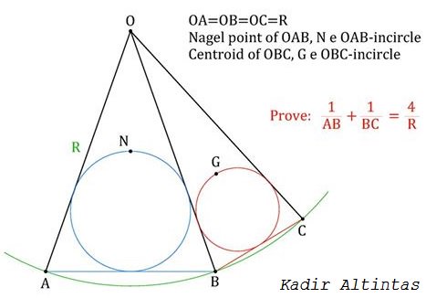 CutTheKnotMath's tweet image. Nagel Point and Centroid on Adjacent Isosceles Triangles cut-the-knot.org/triangle/NaGOn… #FigureThat #math #geometry