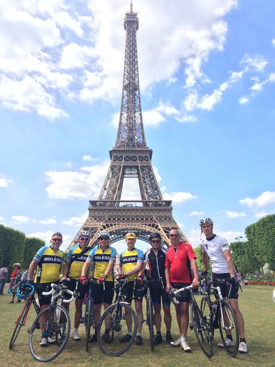 HeadEsherHigh's tweet photo. Cycled from Esher to Paris raising money for our link school in Zambia. Congrats to Mr Horrod too. https://t.co/J54HJL9ljA https://t.co/uJCAU3hAxU