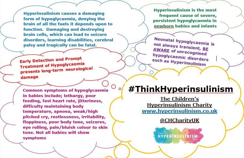 Please RT to help @CHCharityUK raise awareness to #ThinkHyperinsulinism in babies with #neonatalhypoglycaemia to prevent misdiagnosis