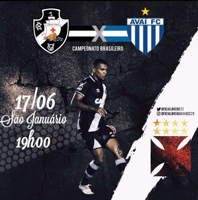 Vasco da Gama - O próximo jogo do Vasco será contra o Avaí, no sábado, em  São Januário. #EstamosJuntosVasco