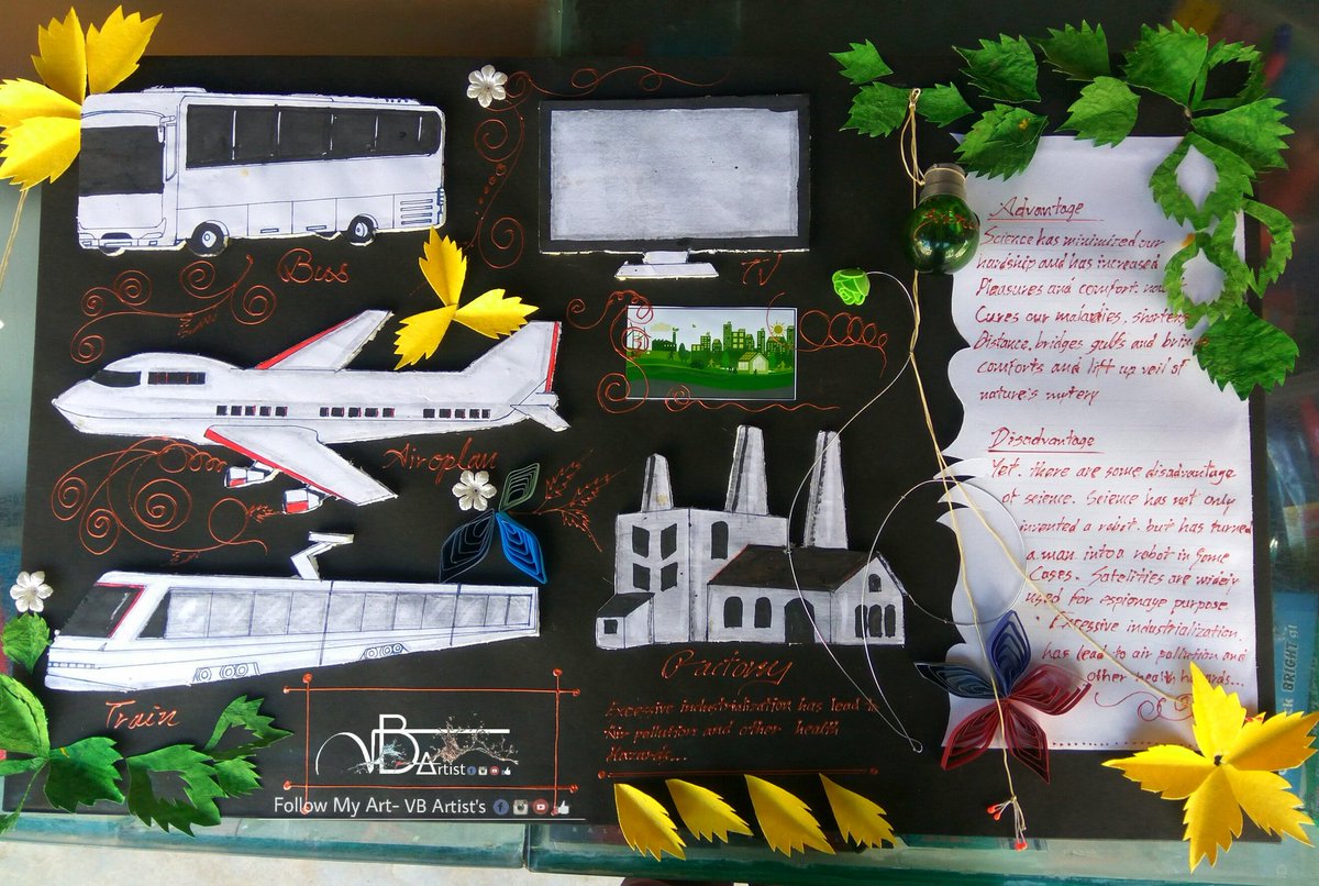 vbartistofficia's tweet photo. Old Art Work- #science_project  
#bachcho k project 😉😉✌🎨 https://t.co/TdeufpSaU9