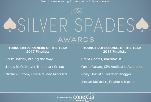 Congrats to the SYPE Silver Spades Awards Finalists!
Join us June 23 as we crown the winners. Tickets available at:
sype-regina.silkstart.com/events/sype-si…
