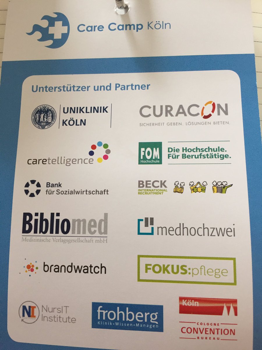 herzblutde's tweet photo. #cck17 @CareCampKoeln großartig unterstützt von @UKKoeln #curacon @caretelligence @FOMHochschule @sozialbank DANKE! /2 https://t.co/p8KrCfvixK