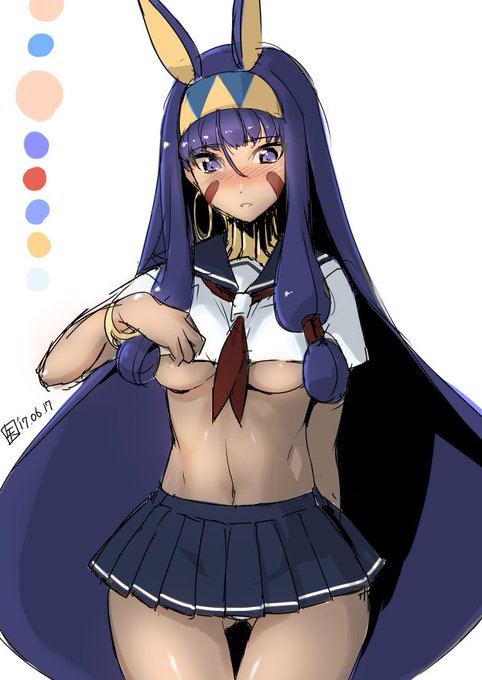 色も付けてみたんやな。ファラオの下乳…ハアハア 