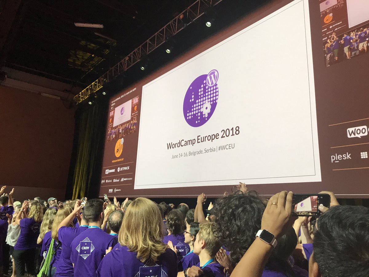 AtanasovskiP's tweet photo. Now it is official, #WCEU 2018 will take place in my hometown, #Belgrade, couldn't be more proud :) Book your dates, friends #WordPress https://t.co/LEdH9h5Wqp