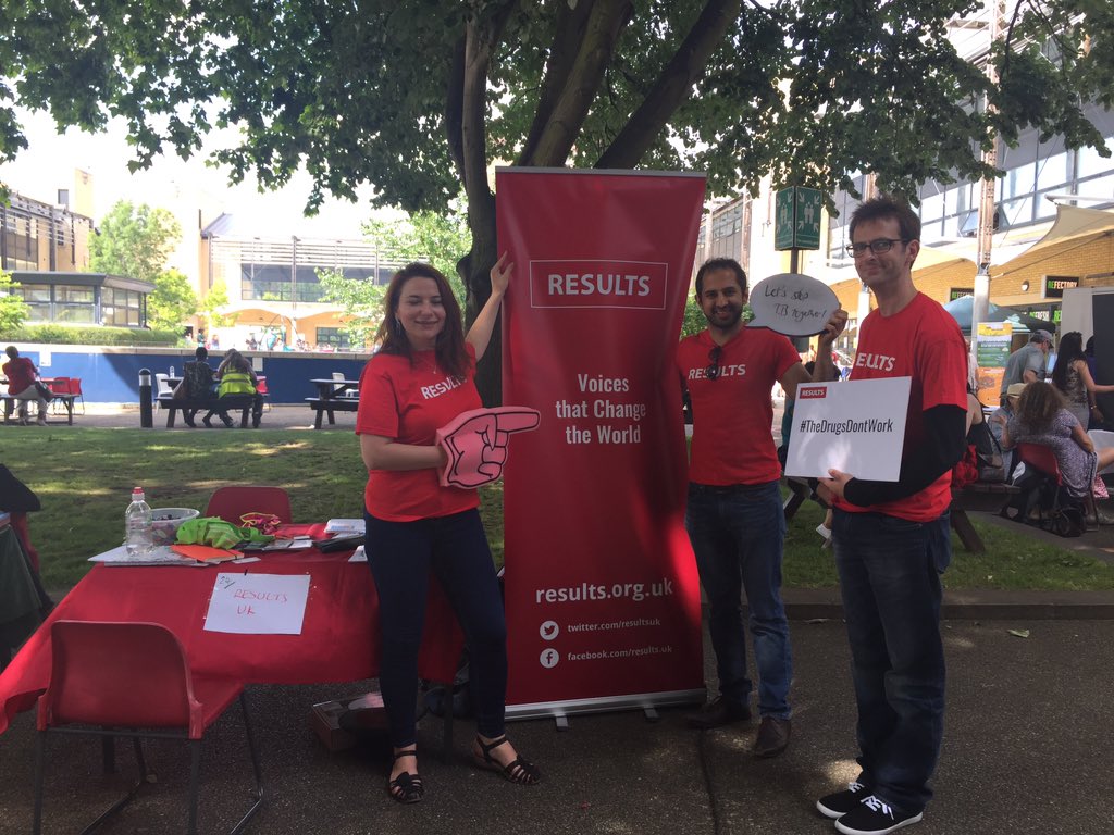 RESULTS_London's tweet photo. Wonderful day for @RESULTS_London at #hackneymoreincommon campaigning for drug resistant #TB! Huge thanks to a fantastic Hackney community! https://t.co/OOz4X3n9zK