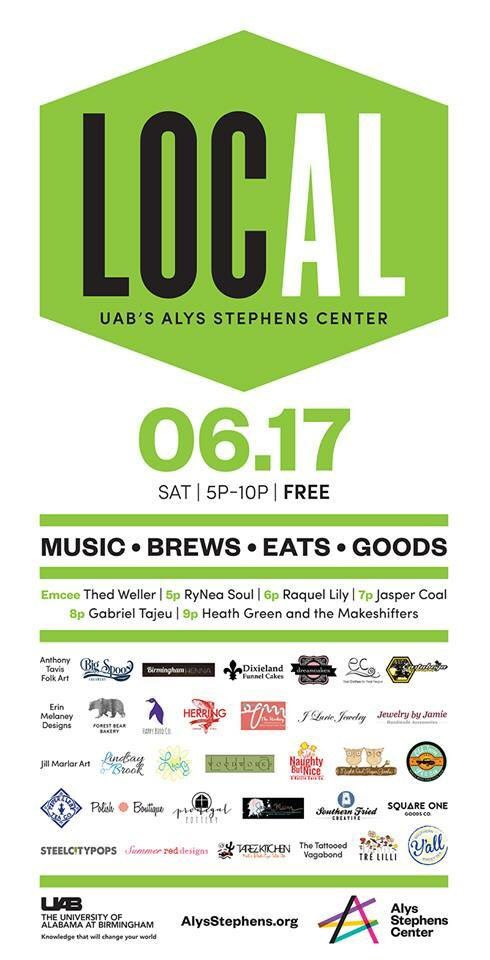 jenniferhbooth's tweet photo. Come out to @ascbham tonight for #local2017 - a FREE outdoor fest celebrating Alabama artists, musicians, and food!

#buylocal #eatlocal https://t.co/d3M0xg3vEy