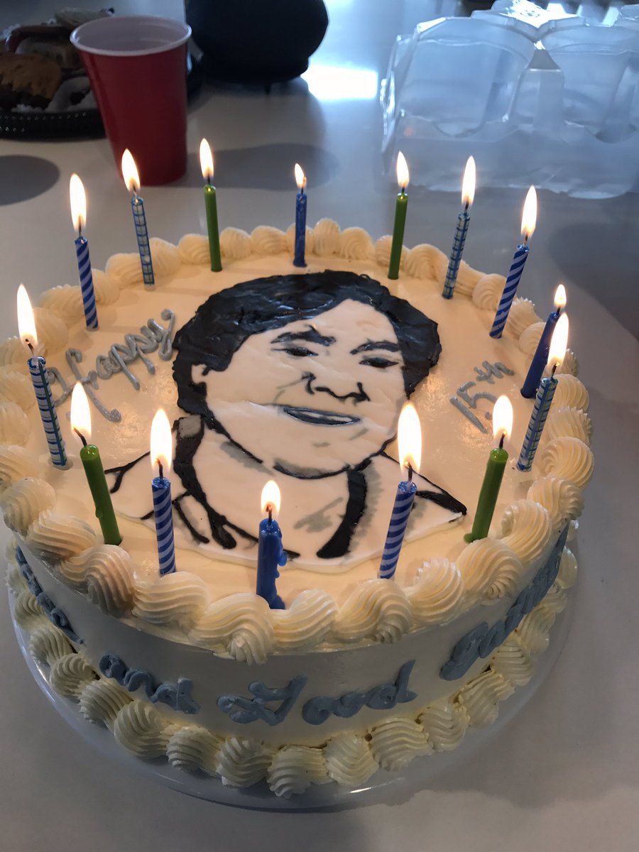 mingtsai's tweet photo. My #foodcrushfriday 15th Anniversary Cake for @SimplyMingTV amazingly made by @deesteffenchinn Thank you to all that tune in!! #foodflock https://t.co/qqCD71ZeXo