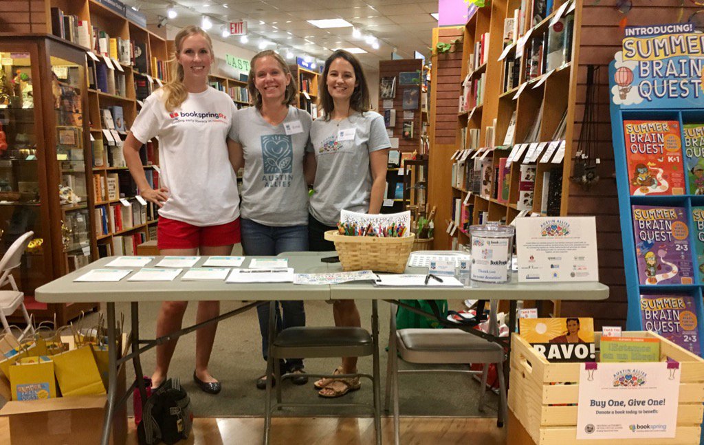 BookSpring (@bookspringatx) on Twitter photo Hanging out at @BookPeople with <a href="/Austin_Allies/">AustinAllies</a>!! Come see us and learn about volunteering and donate some #books! Hanging out at @BookPeople with <a href="/Austin_Allies/">AustinAllies</a>!! Come see us and learn about volunteering and donate some #books!