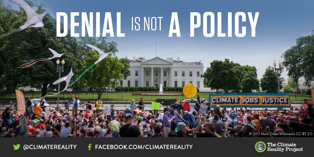 ClimateReality's tweet photo. We can debate how to tackle climate change – but the science is settled #ClimateMarch #ActOnClimate https://t.co/dSgX1HE9rM