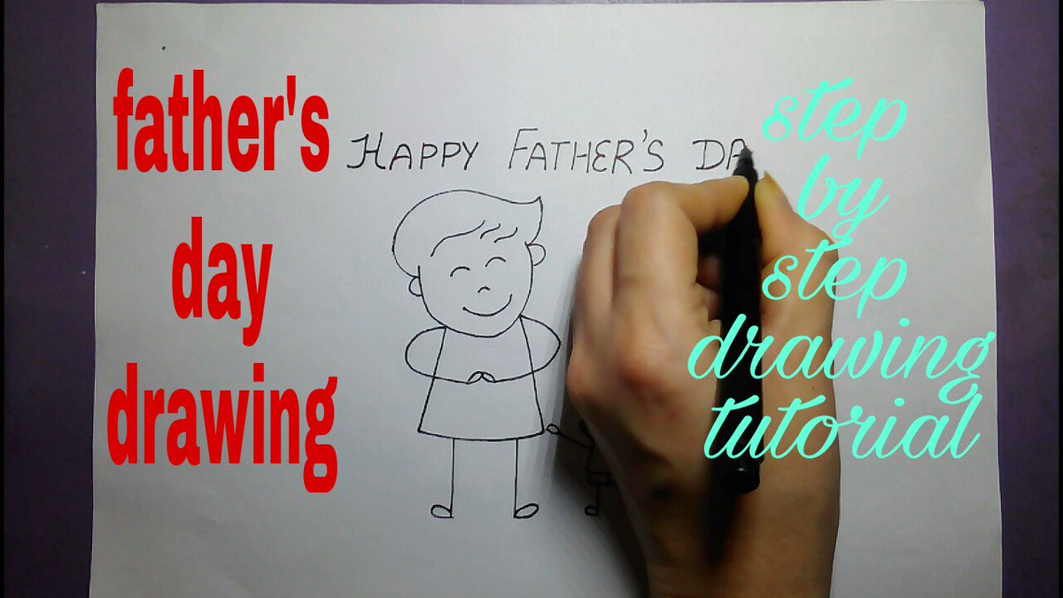 Fathers Day Drawing Simple