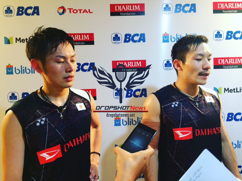 Takeshi Kamura/Keigo Sonoda at BCA Indonesia Open Superseries Premier 2017.