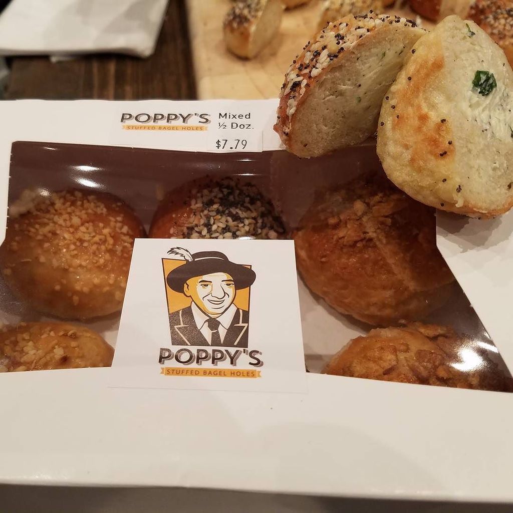 rnrdaveg's tweet photo. @poppysstuffedbagels 
Brilliant!  Why hasn't this been done before?  #Bagel pre stuffed w #creamcheese https://t.co/IfZ3tA4OU2 https://t.co/zLr9BgQYz5