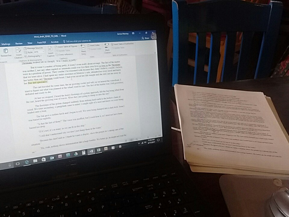 jpmackeyauthor's tweet photo. Getting near the end of the latest set of changes on Ragdolls. Deadline is July 4 for the next read-through, I might just make it! https://t.co/Rhn4Vs7mLB