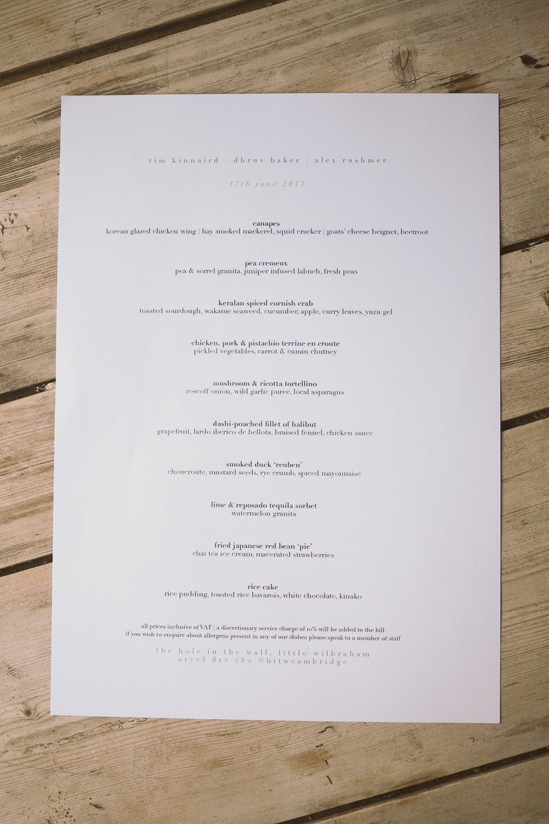 hitwcambridge's tweet photo. Tonight's menu... #hitwcambridge https://t.co/r9TwDUvAkL