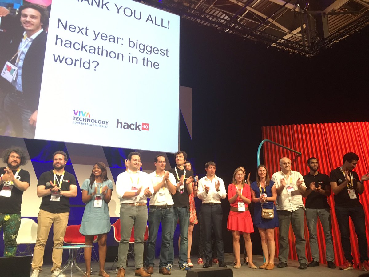 patleg's tweet photo. Great people & subjects & projects: great event ! Very satisfied of my participation to the #vivaxa hackathon jury ! #VivaTechnology @acbhec https://t.co/xdqZB12yKG